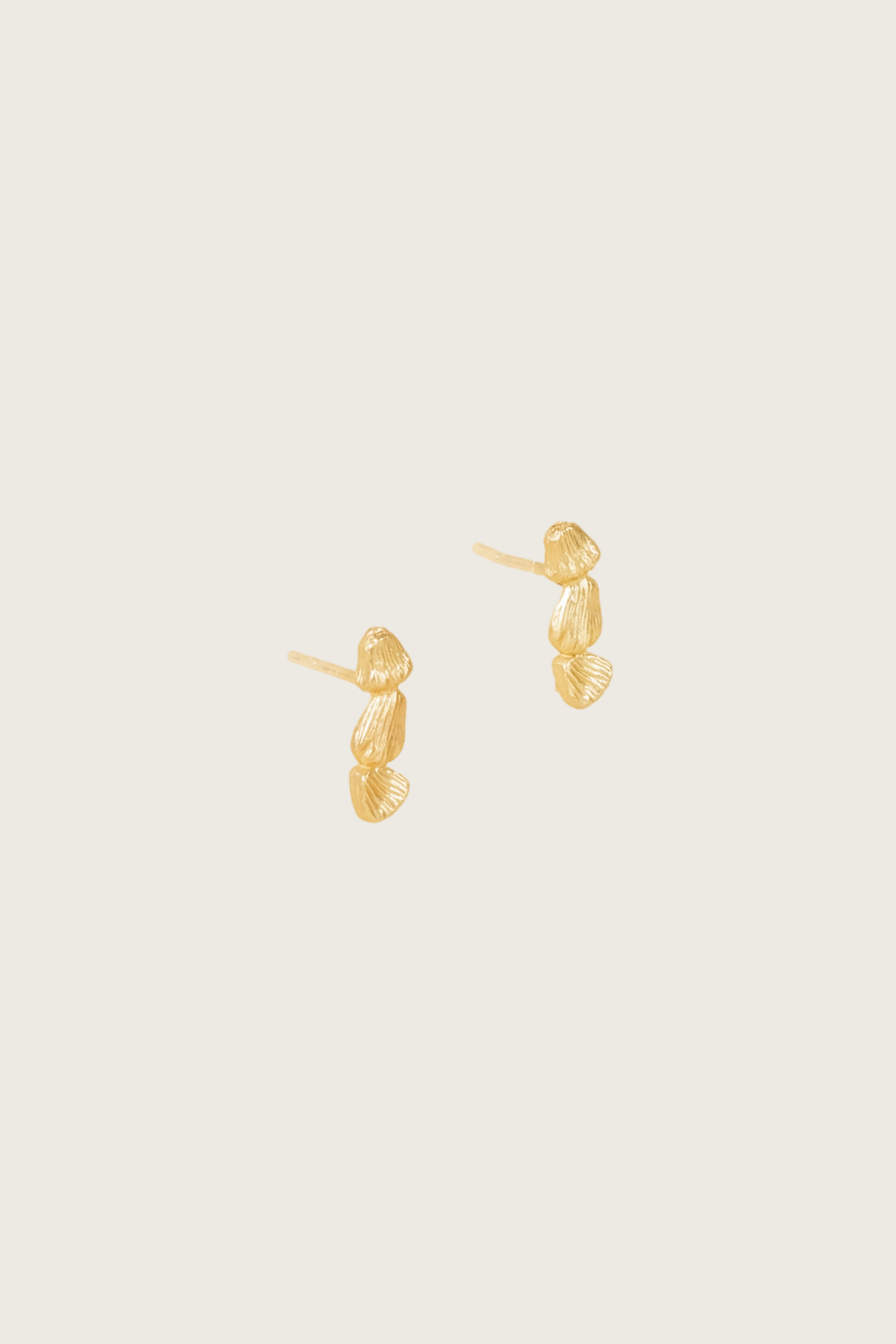 Susu 18K Recycled Fine Gold Plated Earrings - 925 Silver Posts