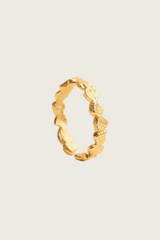 Susu 18K gerecycled fijn goud vergulde ring