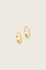 Tania 18K gerecycled fijn goud vergulde middelgrote oorbellen