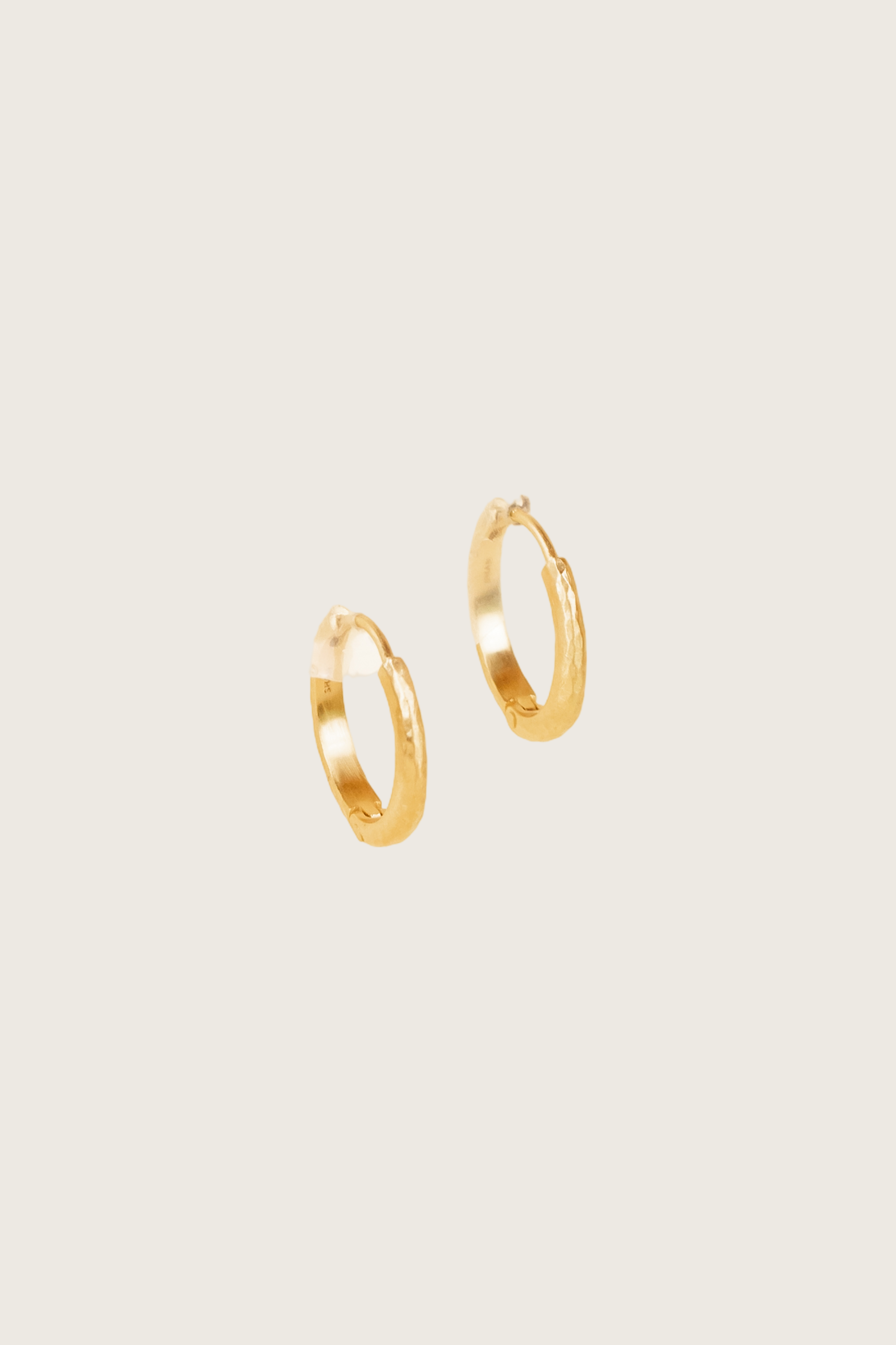 Tania 18K Recycled Fine Gold Plated Large Earrings - 925 Silver Posts