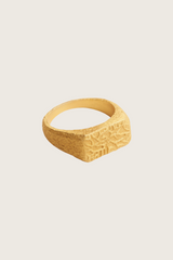 Taula 18K gerecyclede fijne ring, verguld
