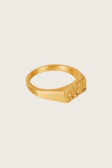 Zelya 18K gerecycled fijn goud vergulde ring